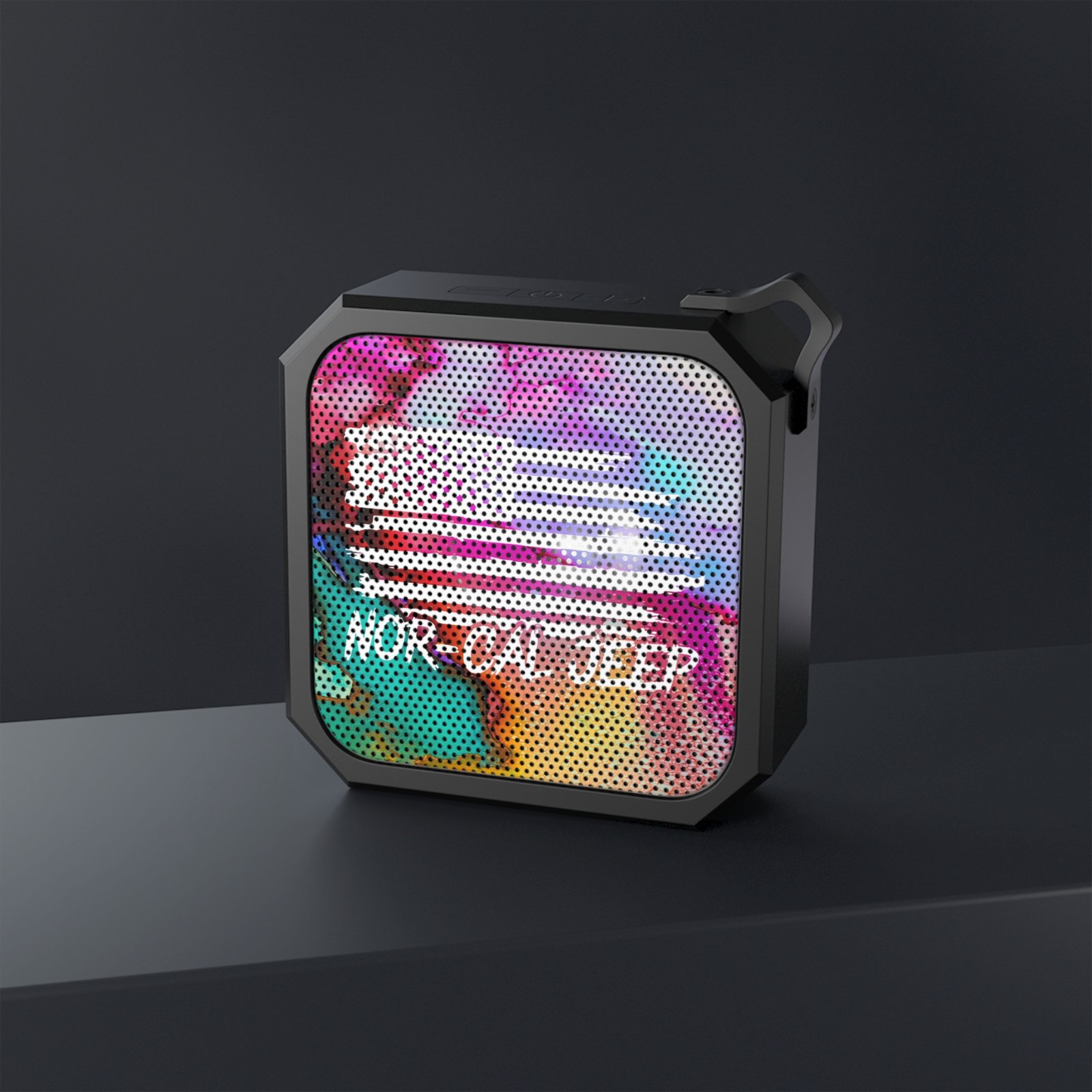 Rainbow Marble Nor-Cal Jeep Speaker - Image 3