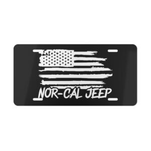 Jeep Flag License Plate