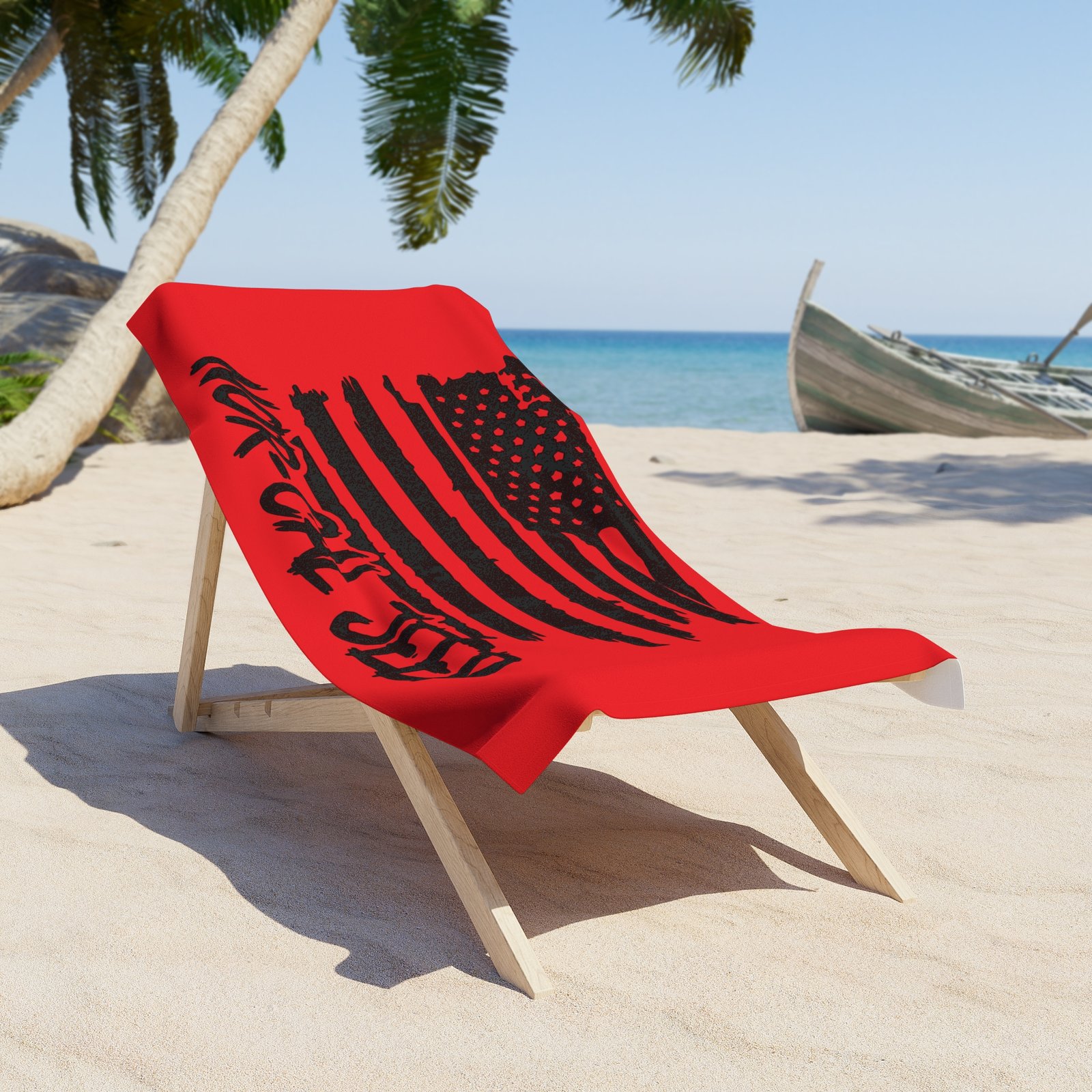 Red NOR-CAL JEEP Beach Towel - Image 2